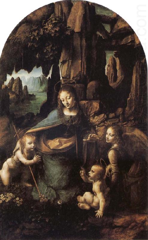 LEONARDO da Vinci Virgin of the Rocks china oil painting image